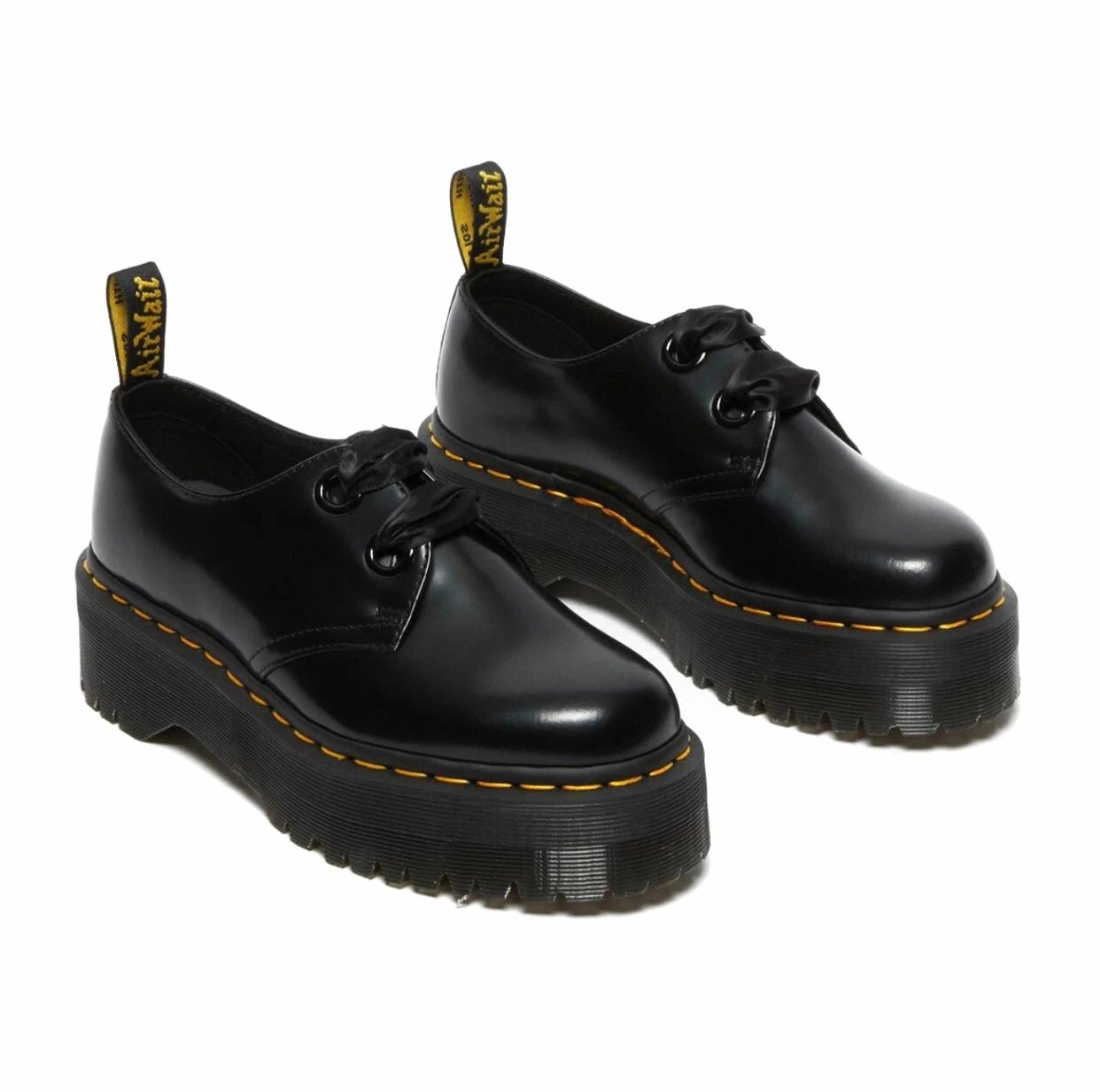 Dr. Martens Shoes Dr. Martens Holly Black Buttero Platform 2 Eyelet Shoe 5 Dr. Martens Shoes Dr. Martens Holly Black Buttero Platform 2 Eyelet Shoe - Image 5