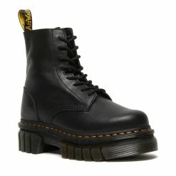 Dr. Martens Boots Dr. Martens Audrick Black Nappa Lux Platform Ankle 8 Eyelet Boot