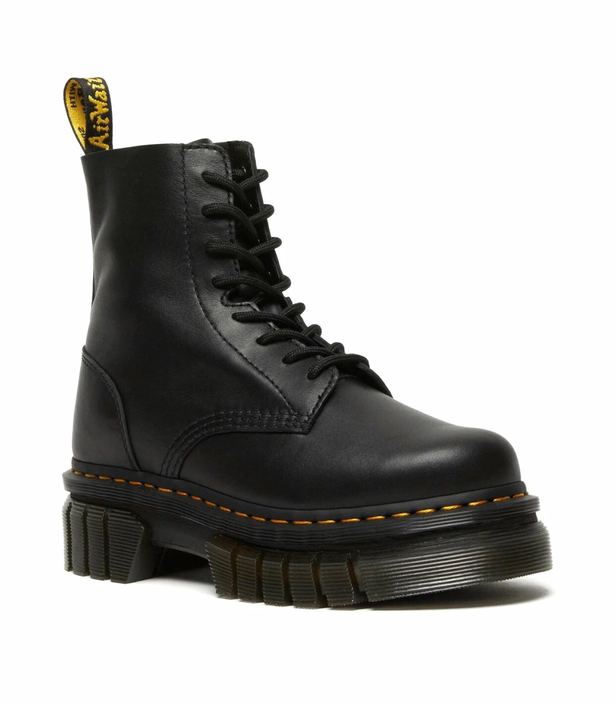 Dr. Martens Boots Dr. Martens Audrick Black Nappa Lux Platform Ankle 8 Eyelet Boot 1 Dr. Martens Boots Dr. Martens Audrick Black Nappa Lux Platform Ankle 8 Eyelet Boot