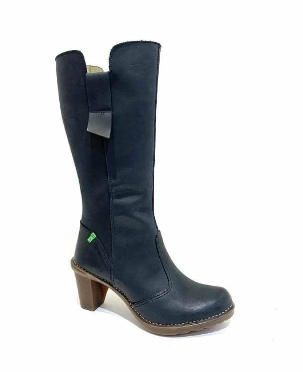 El Naturalista Ladies Boots El Naturalista N567 Black Knee High Heel Zip Made In Spain 1 El Naturalista Ladies Boots El Naturalista N567 Black Knee High Heel Zip Made In Spain
