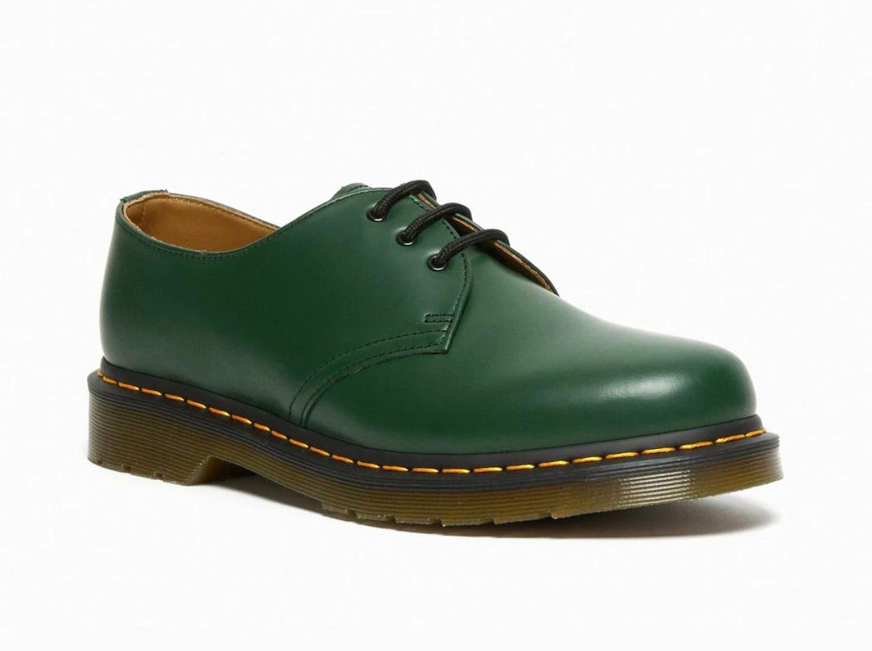 Dr. Martens Shoes Dr. Martens 1461 Green Smooth 3 Eyelet Shoe 1 Dr. Martens Shoes Dr. Martens 1461 Green Smooth 3 Eyelet Shoe