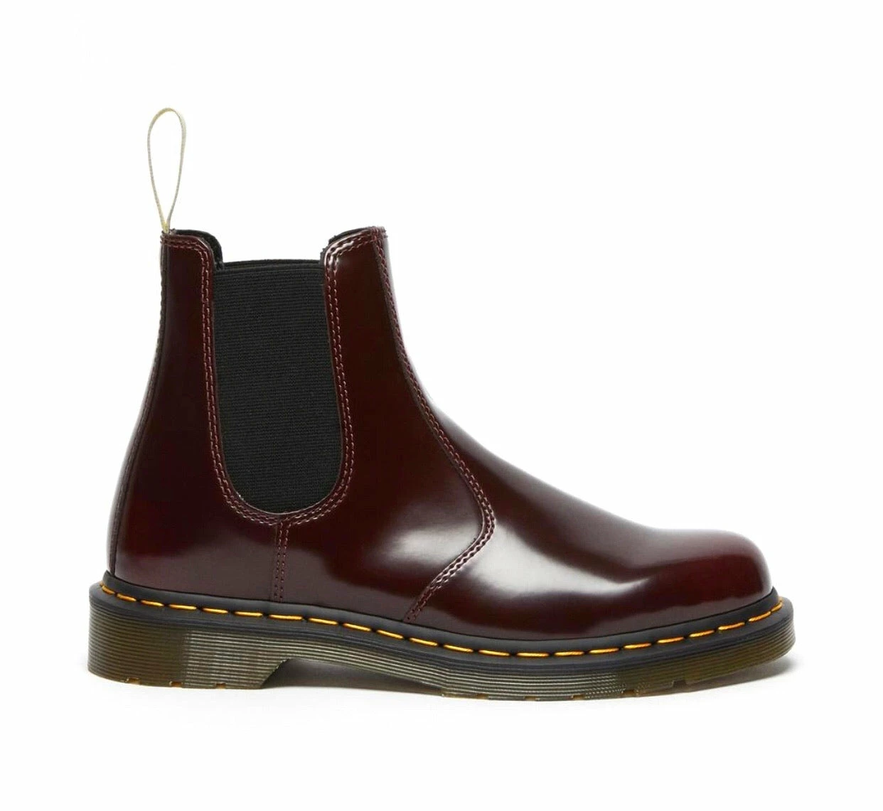 Dr. Martens Boots Dr. Martens 2976 Cherry Red Vegan Chelsea Boot 5 Dr. Martens Boots Dr. Martens 2976 Cherry Red Vegan Chelsea Boot - Image 5