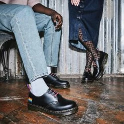 Dr. Martens Shoes Dr. Martens 1461 Pride Black Smooth 3 Eyelet Shoe -El Naturalista store image f70e8a89 c16e 49f1 9d9a ca685dd97eab 2048x