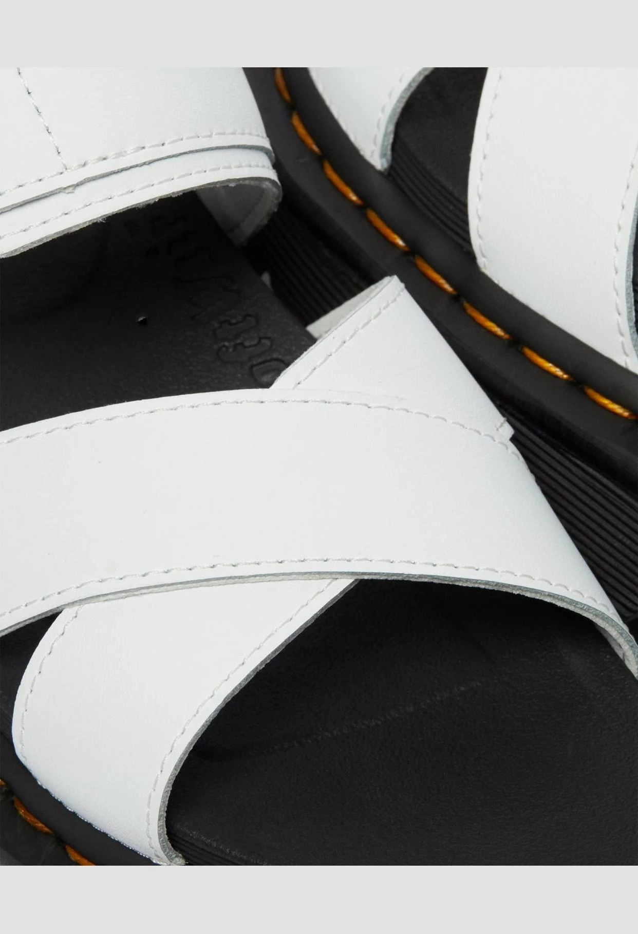 Dr. Martens Shoes Dr. Martens Voss II White Hydro Leather Cross Strap Sandal 5 Dr. Martens Shoes Dr. Martens Voss II White Hydro Leather Cross Strap Sandal - Image 5