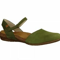El Naturalista Ladies Shoes El Naturalista N412 Pleasant Selva Green Wakataua Flats Made In Spain