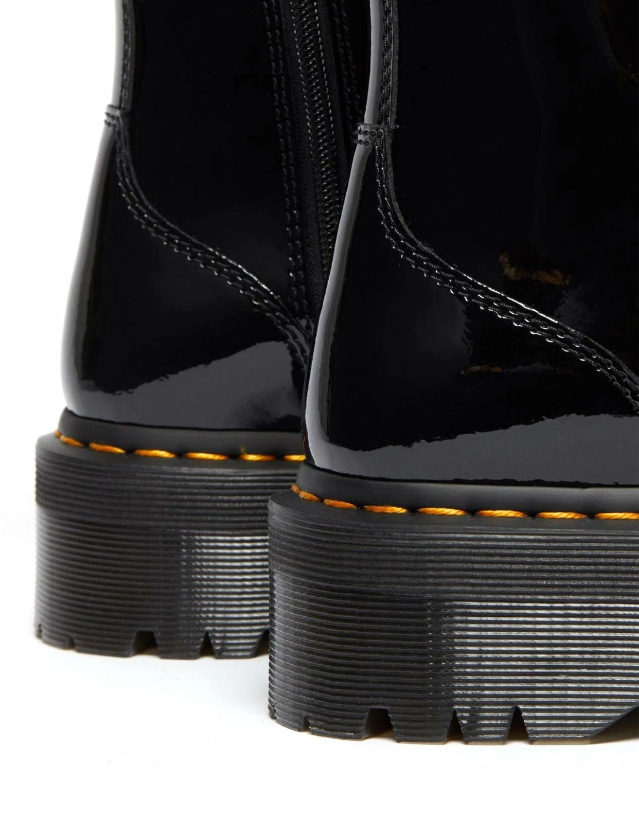 Dr. Martens Boots Dr. Martens Jadon Black Patent Zip Platform Ankle 8 Eyelet Boot 5 Dr. Martens Boots Dr. Martens Jadon Black Patent Zip Platform Ankle 8 Eyelet Boot - Image 5