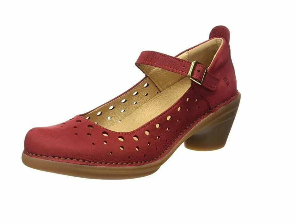 El Naturalista Ladies Shoes El Naturalista 5320 Tibet Red Court Shoe Made In Spain 7 El Naturalista Ladies Shoes El Naturalista 5320 Tibet Red Court Shoe Made In Spain - Image 7