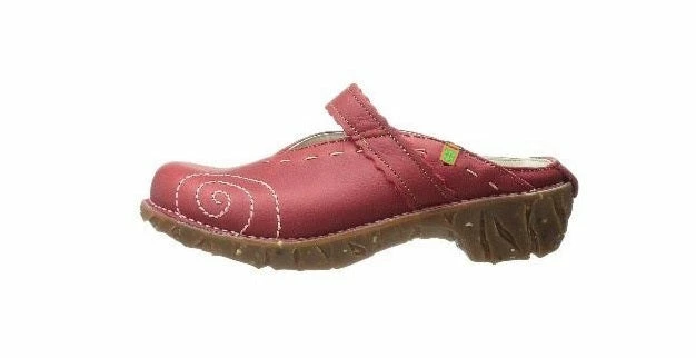 El Naturalista Ladies Shoes El Naturalista N096 Tibet Red Clog Made In Spain 4 El Naturalista Ladies Shoes El Naturalista N096 Tibet Red Clog Made In Spain - Image 4